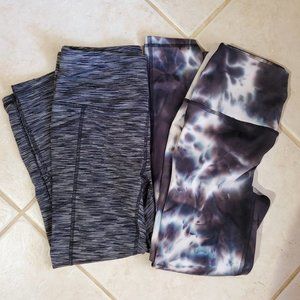 Bundle 2 high-waisted leggings Tie Dye & Striped S